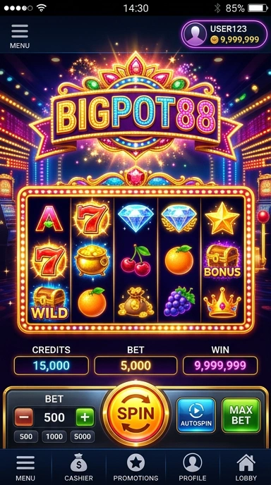 Layar utama bigpot88 — antarmuka bersih setelah instalasi
